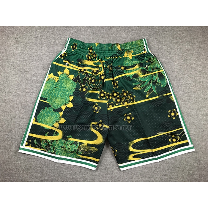 Pantalone Boston Celtics Mitchell & Ness Just Don Lunar New Year Verde